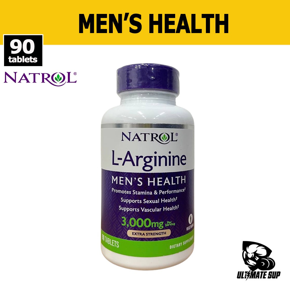 Natrol, L-Arginine, Mens Health - main front