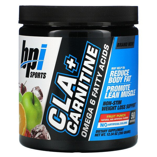 BPI Sports, CLA + Carnitine with Omega 6, Weight Loss Supplement, Fat Burner & Energy Booster, Various Flavors, 350g - Ultimate Sup Singapore