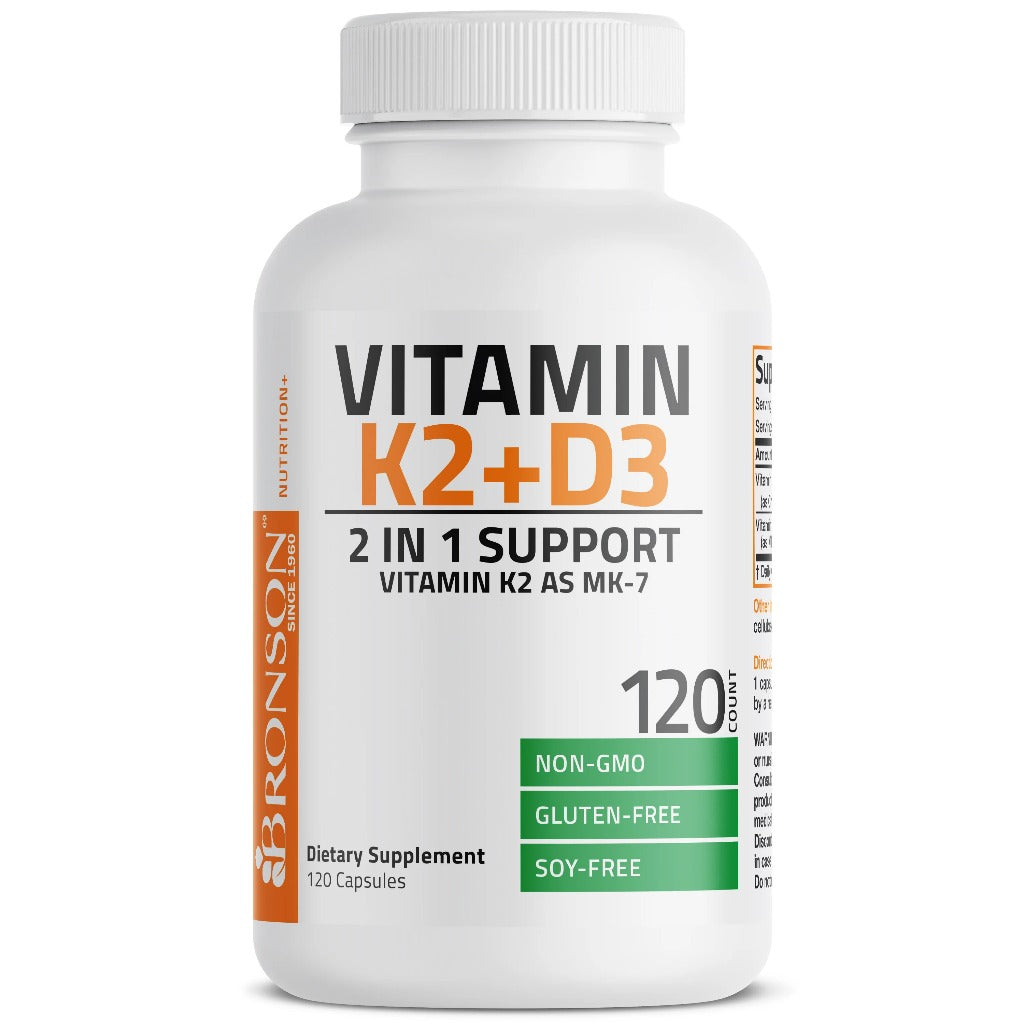 Bronson, Vitamin K2 MK7 with D3 Formula, 180cap