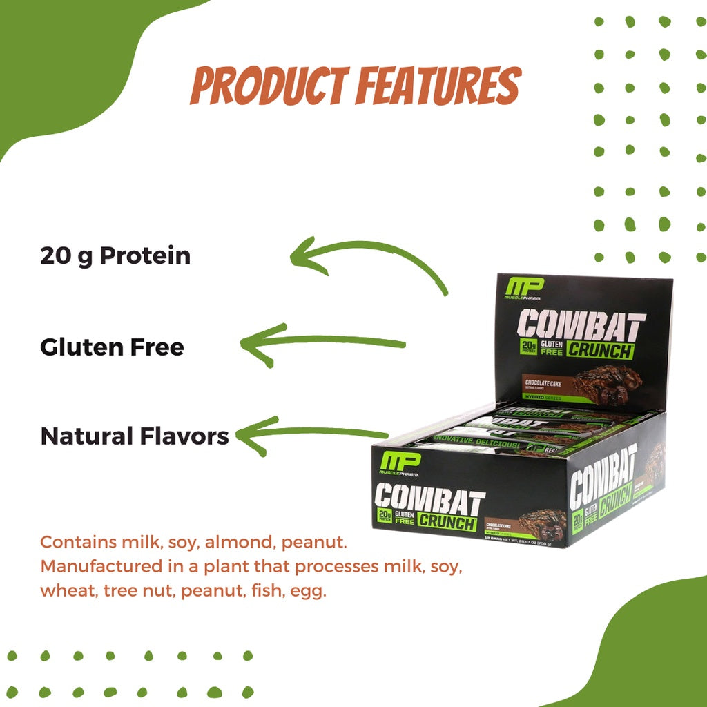 MusclePharm, Combat Crunch, 312 bars
