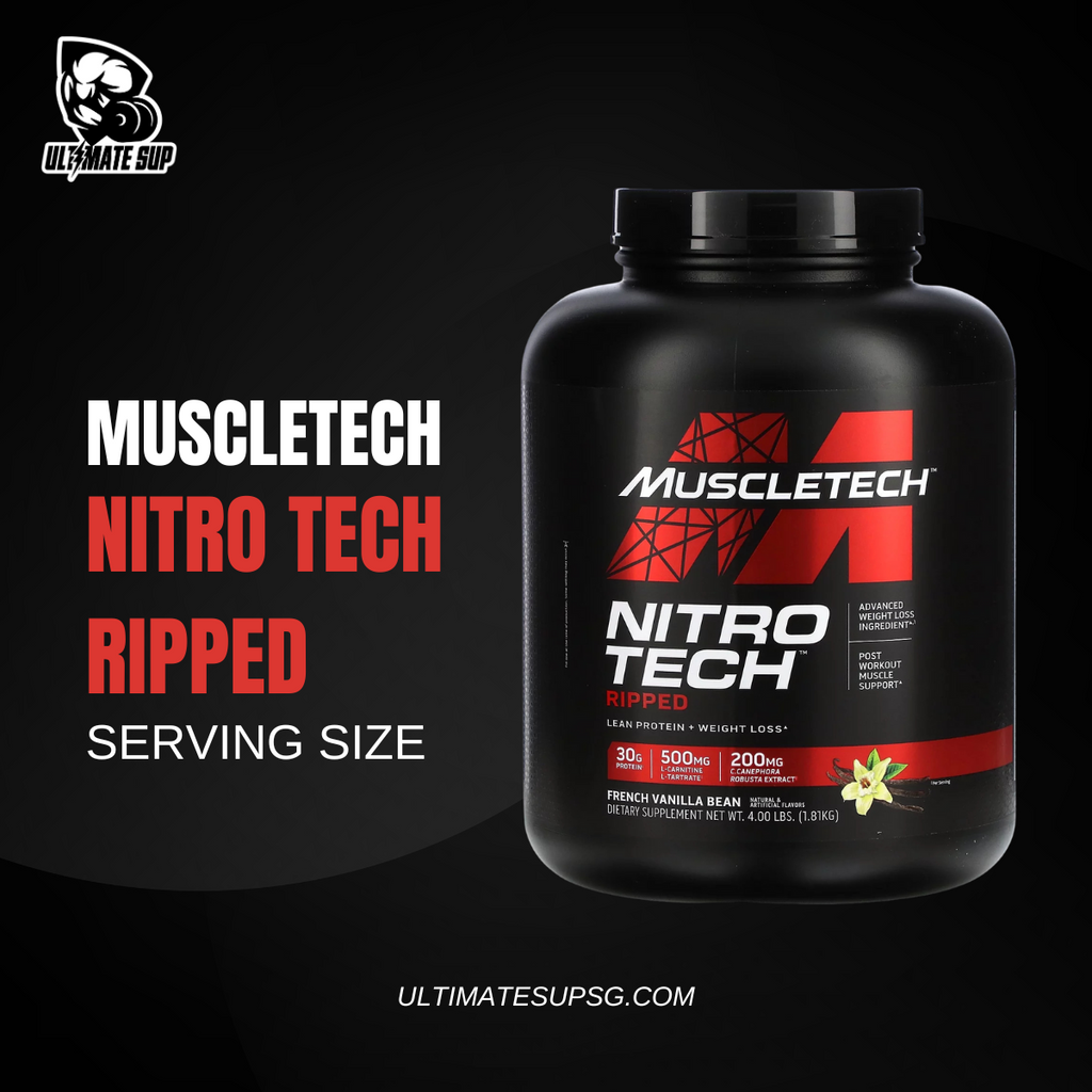 Optimal Serving Size for MuscleTech Nitro Tech Ripped