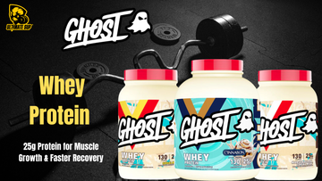 GHOST Whey Protein: 25g Protein for Muscle Growth & Faster Recovery