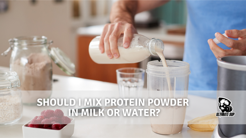 Protein powder in milk or water