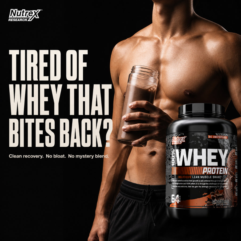 Nutrex Research 100% Whey Premium Whey Protein, 2-5lbs
