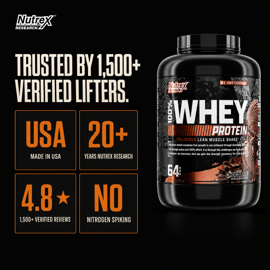 Nutrex Research 100% Whey Premium Whey Protein, 2-5lbs