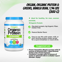 Vanilla Bean Kids Protein Powder | Nutrition Shake Mix | Orgain