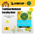 Traditional Medicinals, Organic EveryDay Detox, Dandelion, Supports Liver & Kidney Function, Caffeine Free, 16 Wrapped Tea Bags, 0.85 (24 g) - Ultimate Sup Singapore