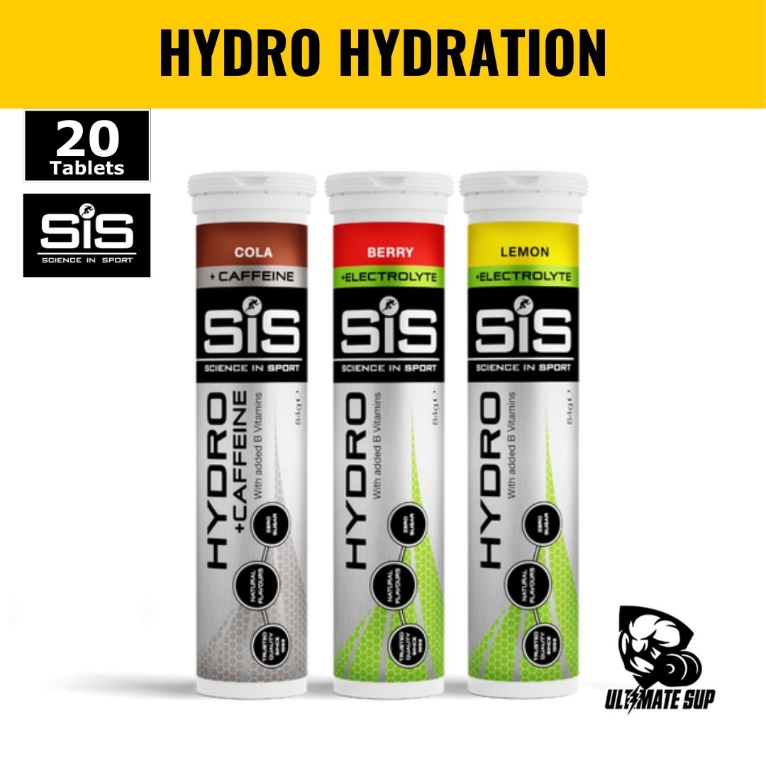 Science In Sport (SiS), Hydro Tablets, Electrolytes Drink For Hydration, Various Flavours, 20 Tablets, 4,2 gram - Ultimate Sup Singapore