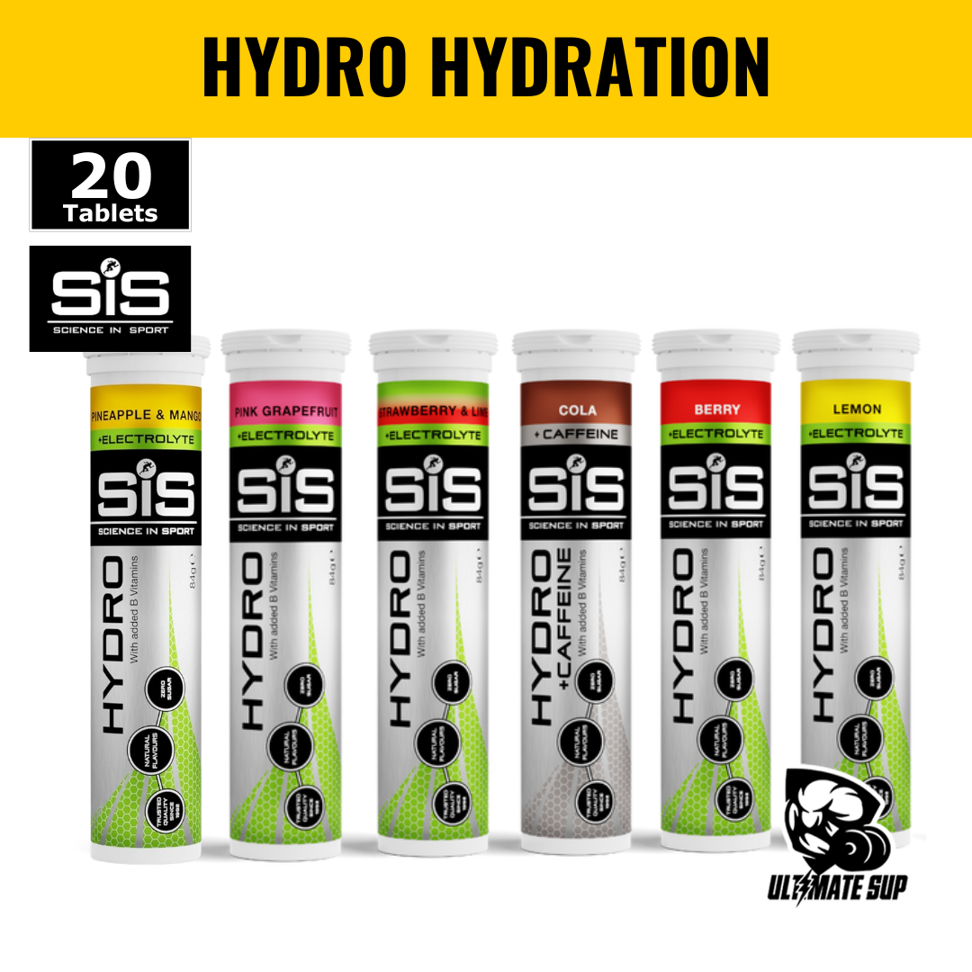 Science In Sport (SiS), Hydro Tablets, Electrolytes Drink For Hydration, Various Flavours, 20 Tablets, 4,2 gram - Ultimate Sup Singapore