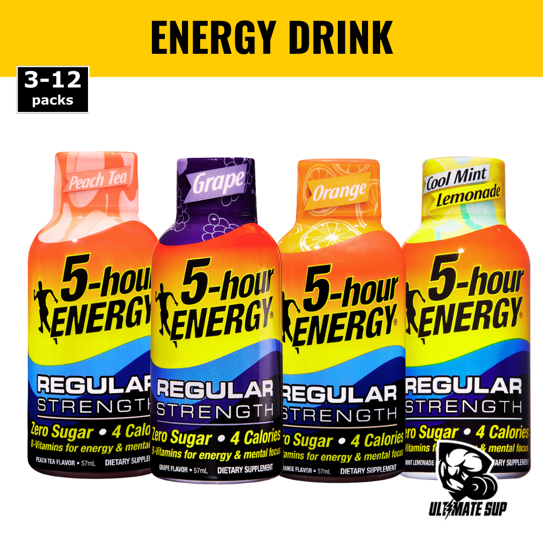 5-Hour Energy, Energy Shot, 200mg Caffeine, Pre-workout, Sugar free, Energy boost, 1.93 fl oz, 57ml - Ultimate Sup Singapore