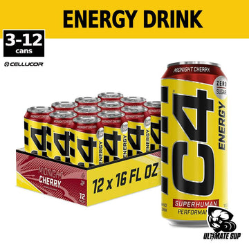 Cellucor C4 Original Energy Drink, Enhance Endurance, Performance and Muscle Support, Hydration, 16oz, 3-12 cans - Ultimate Sup Singapore