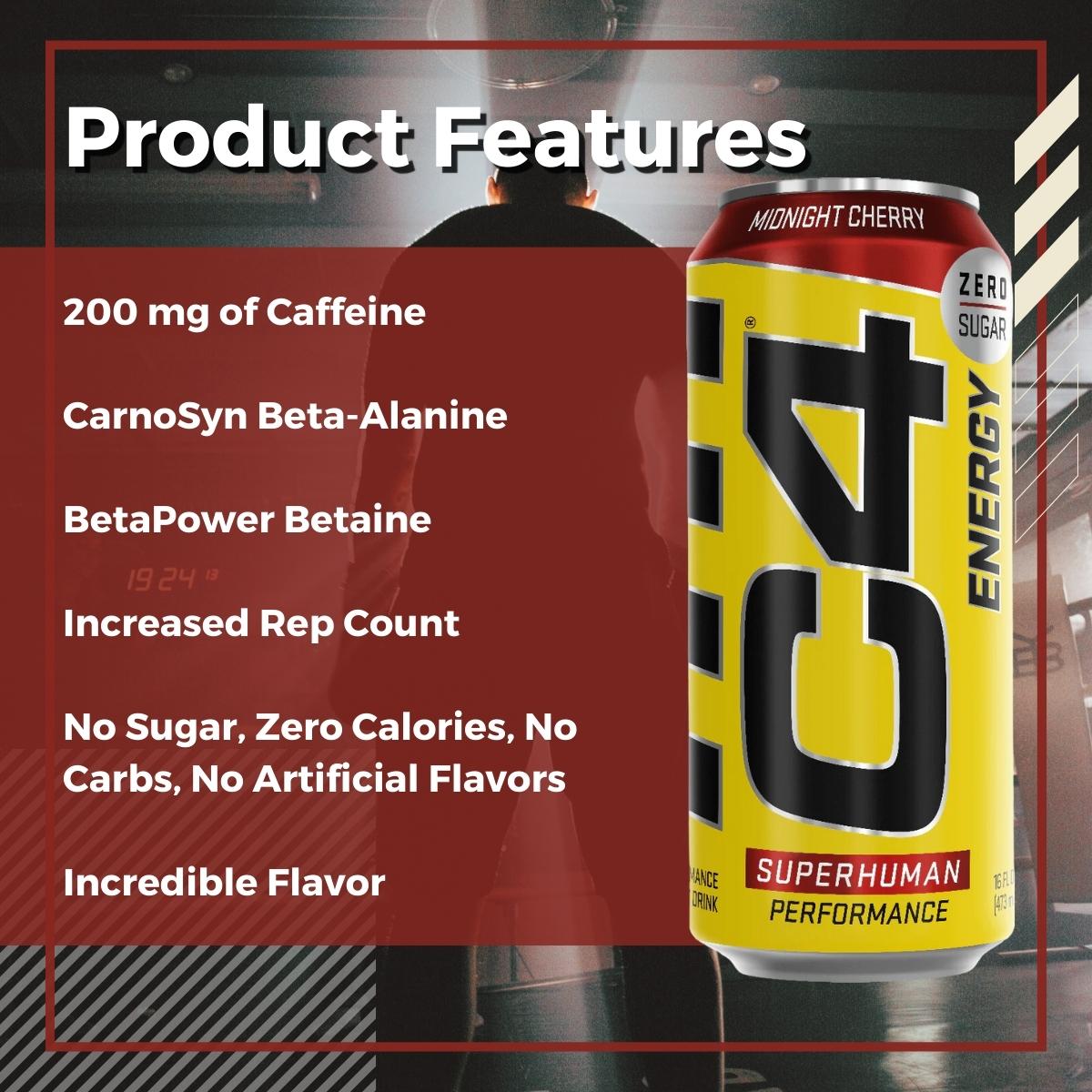 Cellucor C4 Original Energy Drink, 16oz, 312 cans