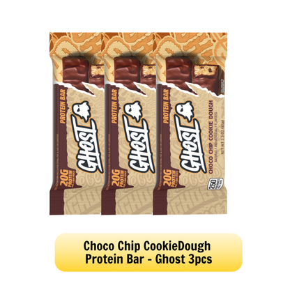 GHOST Dual Protein Bar 20g Protein & 2g Sugar for Muscle Recovery Various Flavor 3-12pc