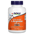 Now Foods L-Arginine, Essential Amino Acids, Vegan Dietary Supplement, 500mg, 100-250 Veg Capsules, , 50-125 Servings - Ultimate Sup Singapore