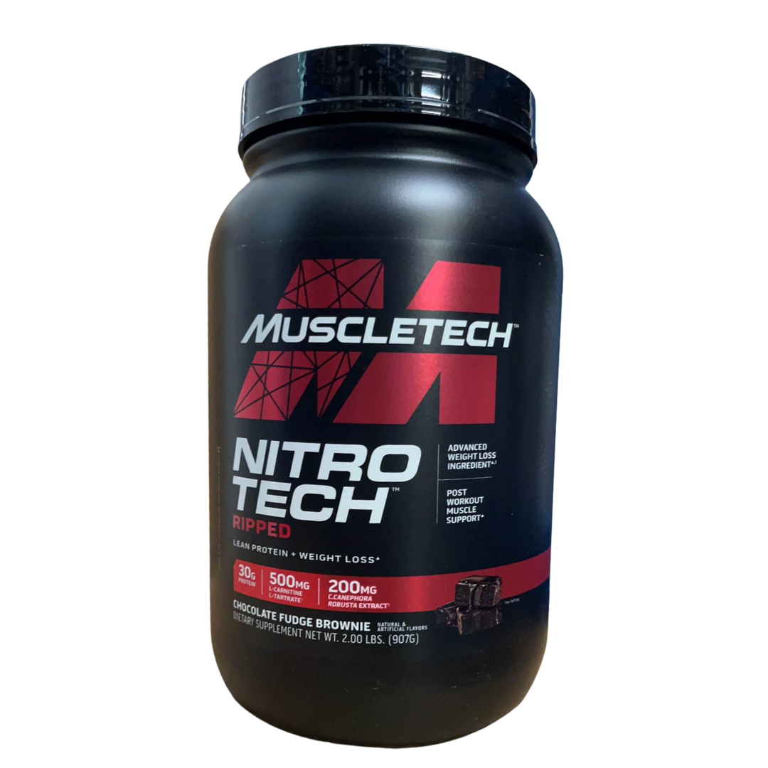Muscletech, NitroTech, Ripped, Protein + Weight Loss Formula