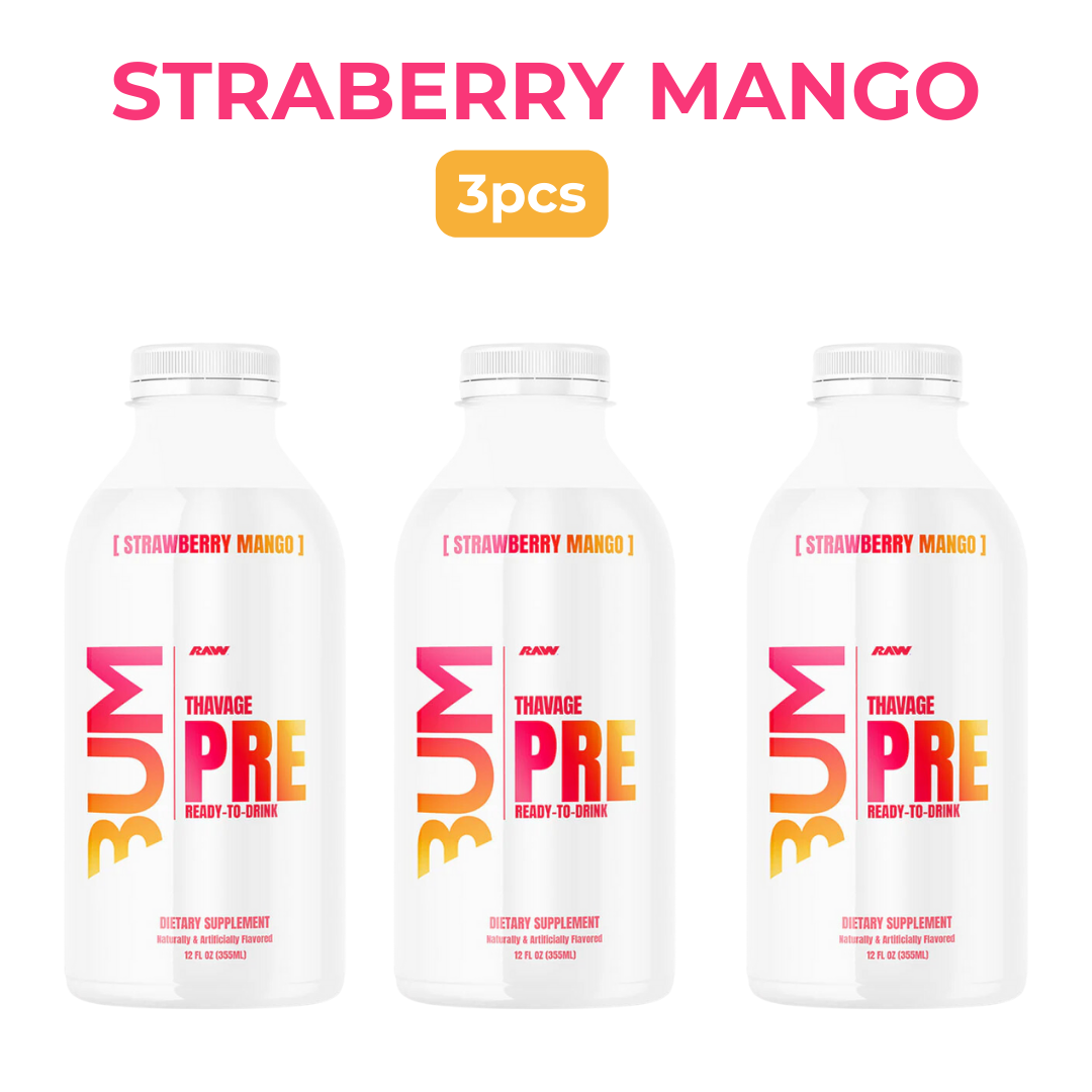 Raw Nutrition Cbum Series, Thavage Pre Workout Drink, 3-12pcs - Ultimate Sup Singapore