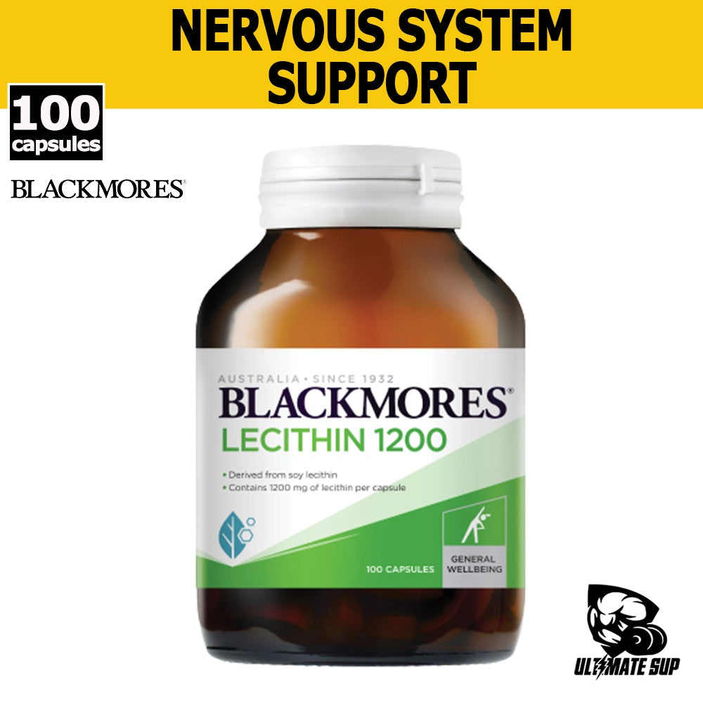 Blackmores Lecithin 1200mg Support Liver Function & Aids Fat Metabolism, 100 capsules - Main Front