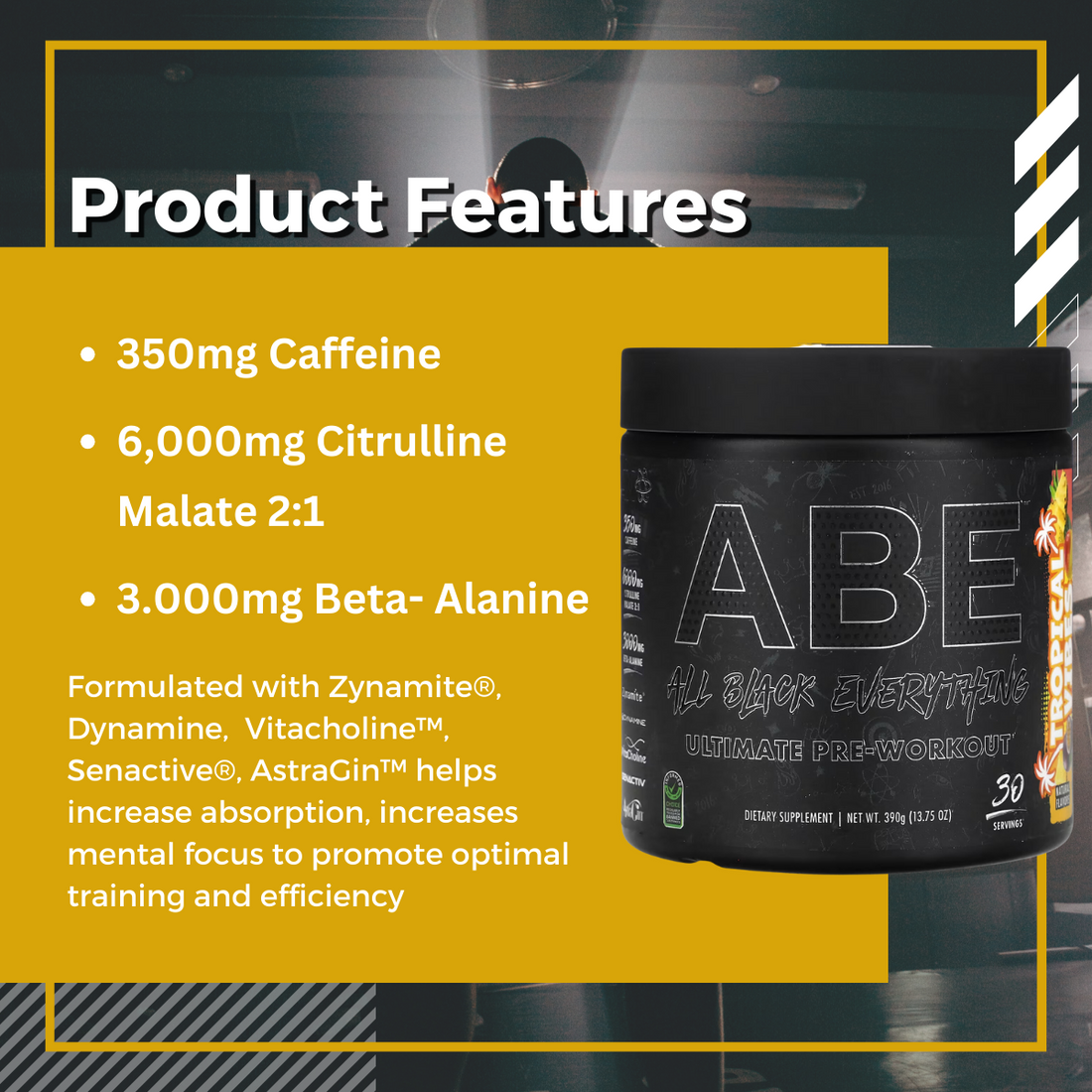 ABE, Ultimate Pre-Workout, Baddy Berry, Various Flavor, 30 Servings, 13.75 oz (390 g) - Ultimate Sup Singapore