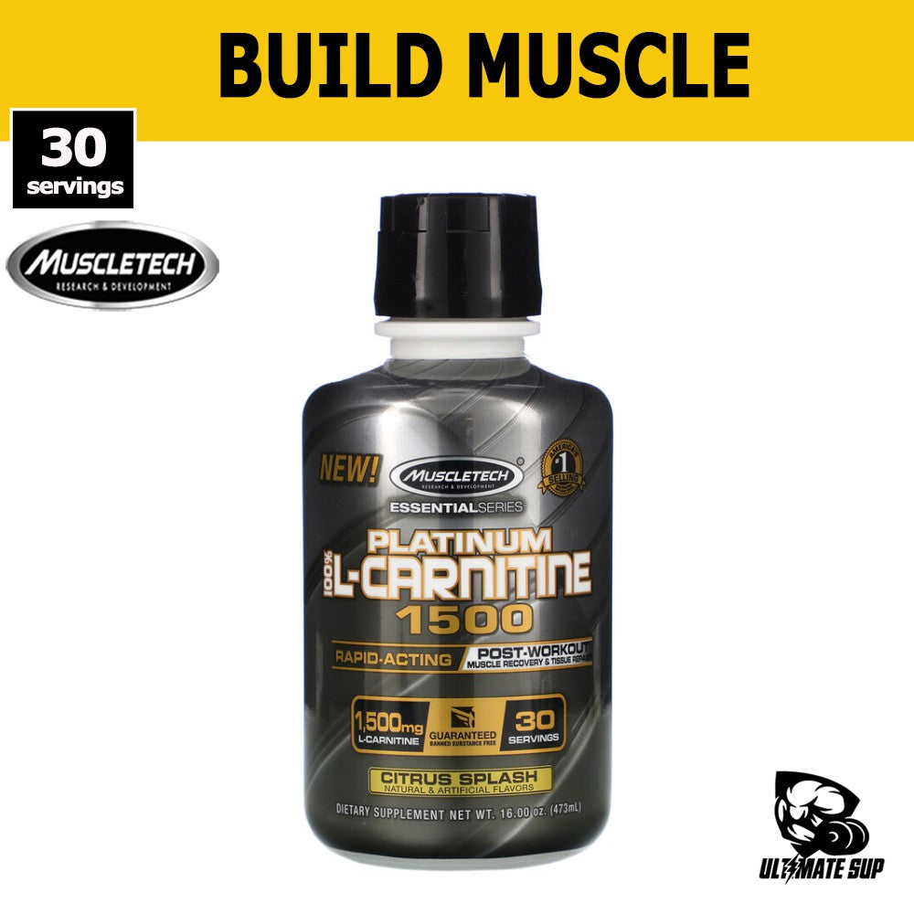 Muscletech, 100% L-Carnitine 1500 - main front
