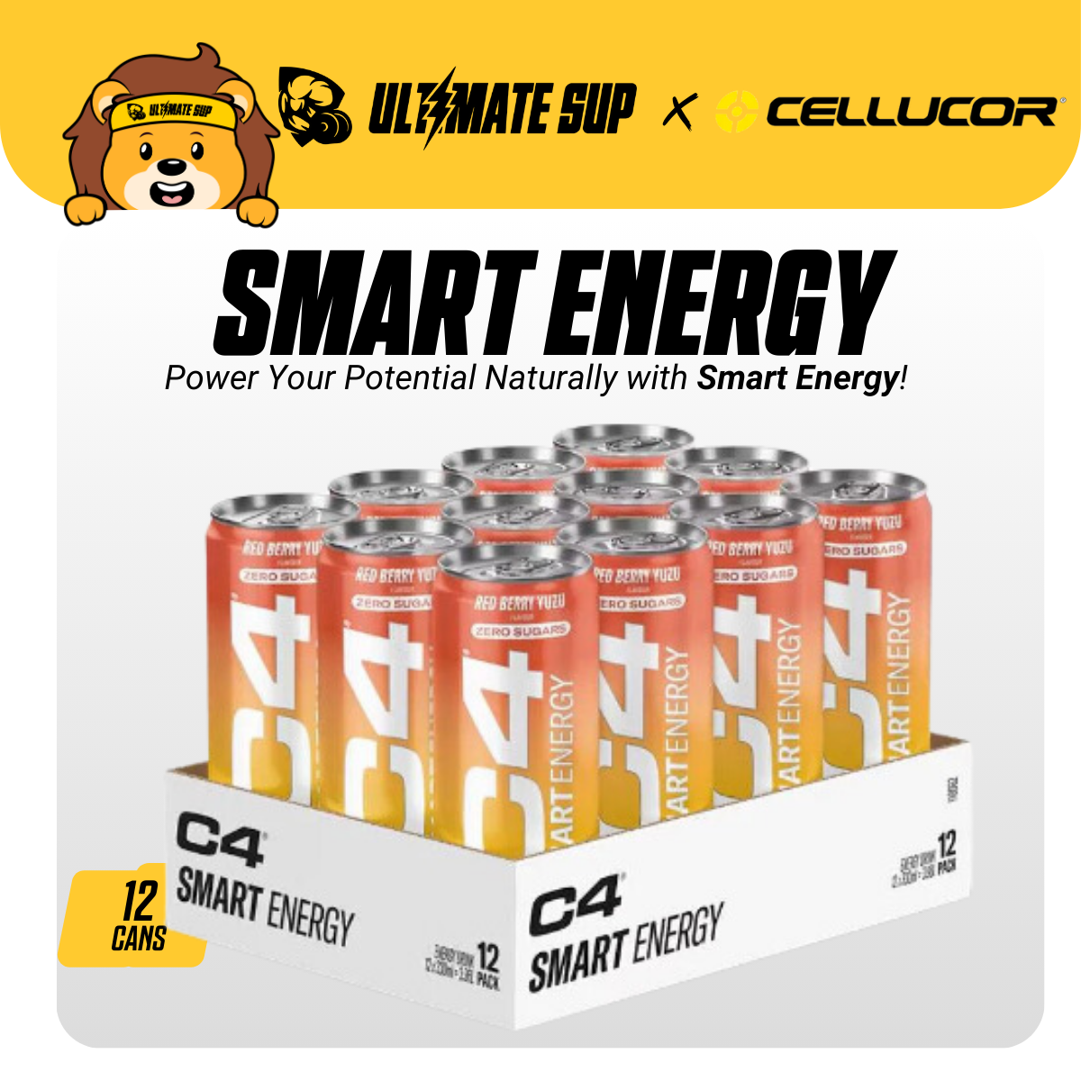 Cellucor C4 Smart Energy 12 x 330ml - Ultimate Sup Singapore