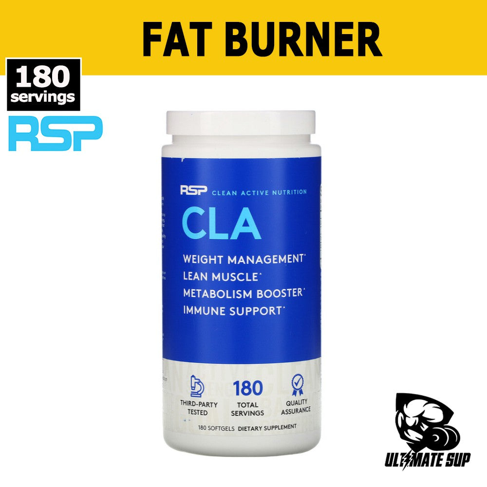 RSP Nutrition CLA, Weight Management & Fat Burner, 180 Softgels - Main Front