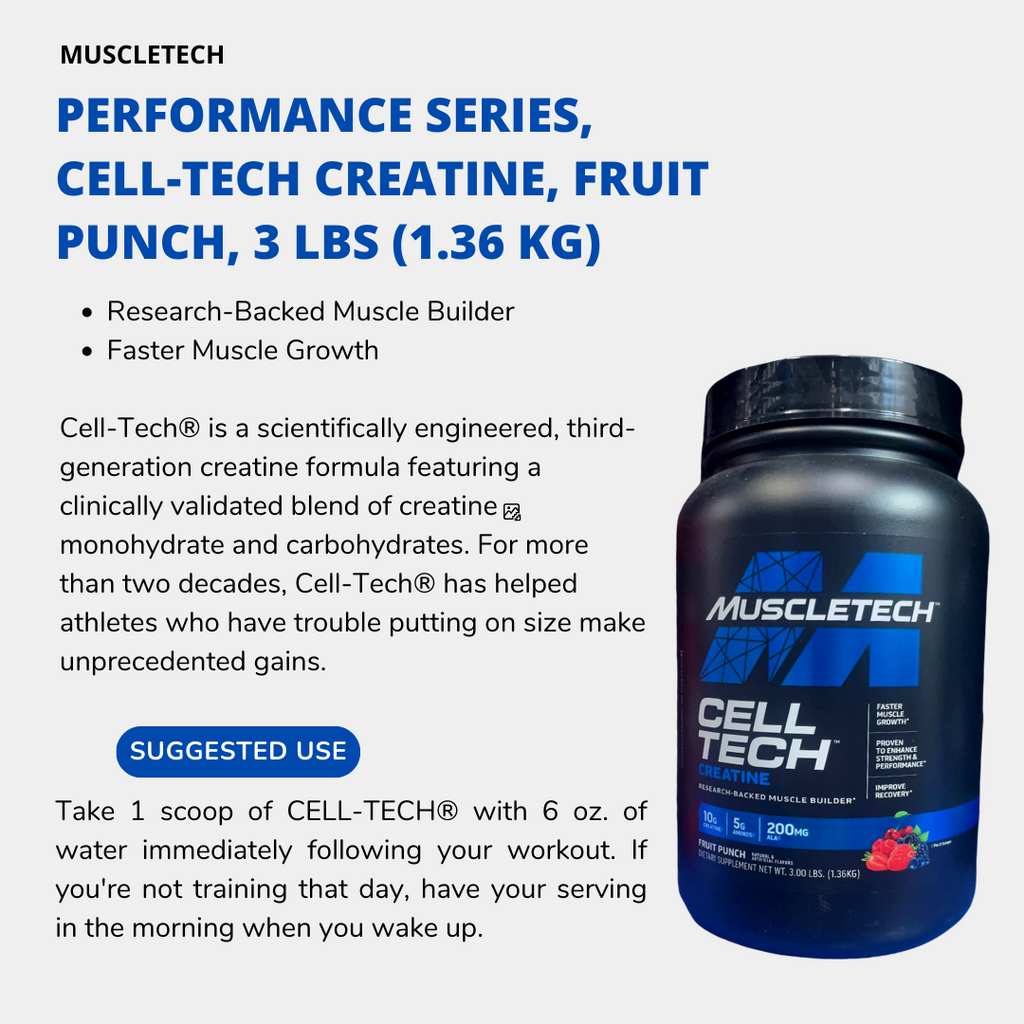 MuscleTech Cell Tech Performance Series, 3-6 lbs