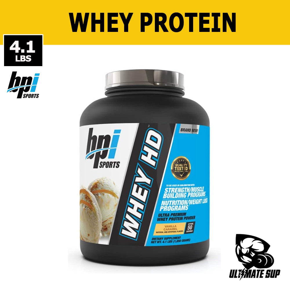 BPI Sports, Whey HD, Ultra Premium Whey Protein Powder, 4.1lbs
