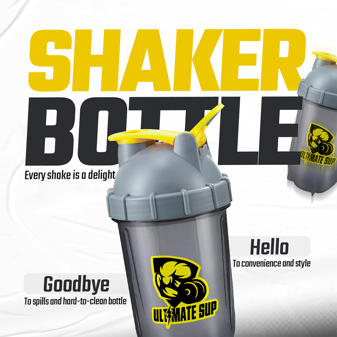 Ultimate Sup, Shaker Bottle - 550ml - Ultimate Sup Singapore