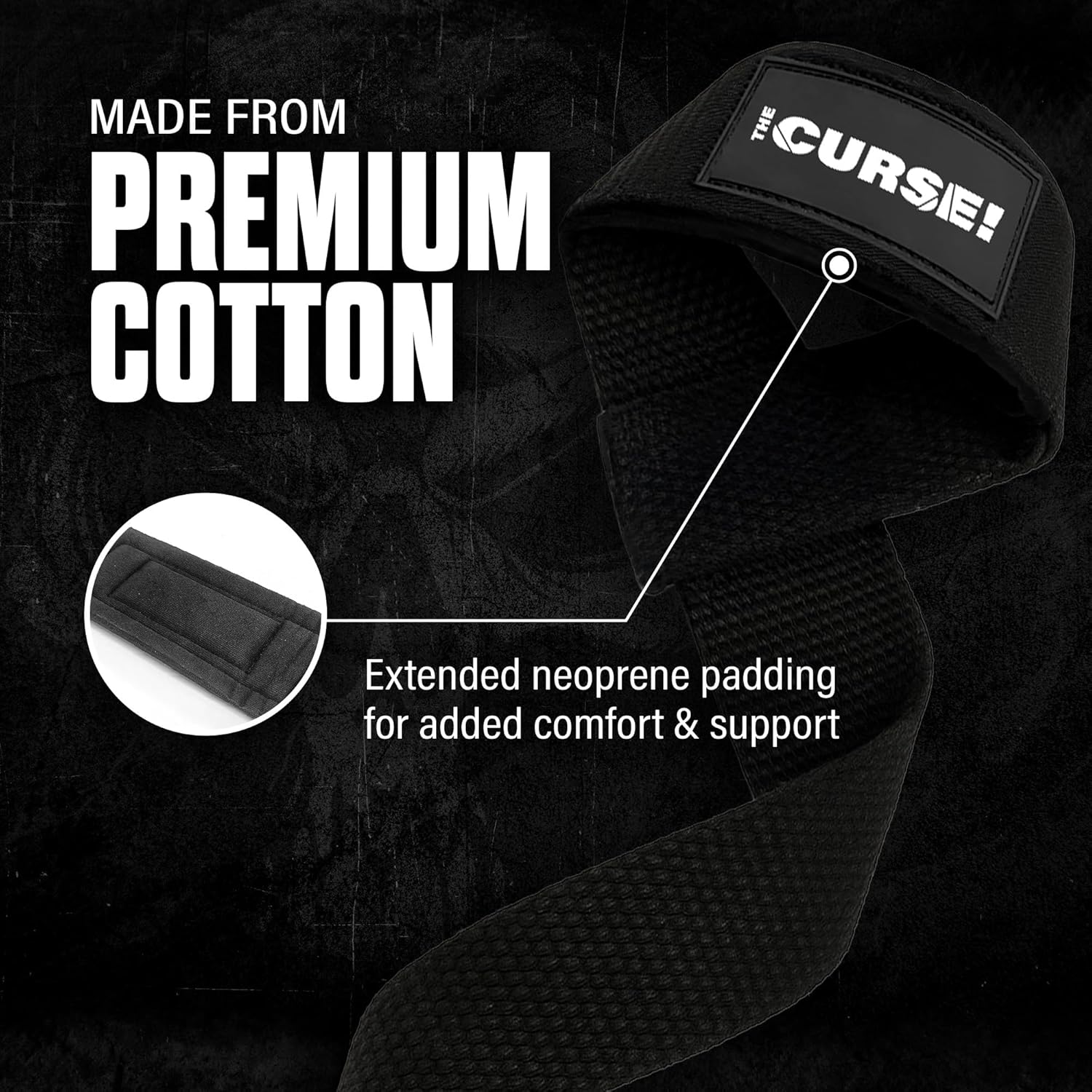 JNX The Curse, Lifting Straps, Neoprene Wrist, Support Weightlifting, Powerlifting Straps for Deadlifts, Rows and Gym - Ultimate Sup Singapore
