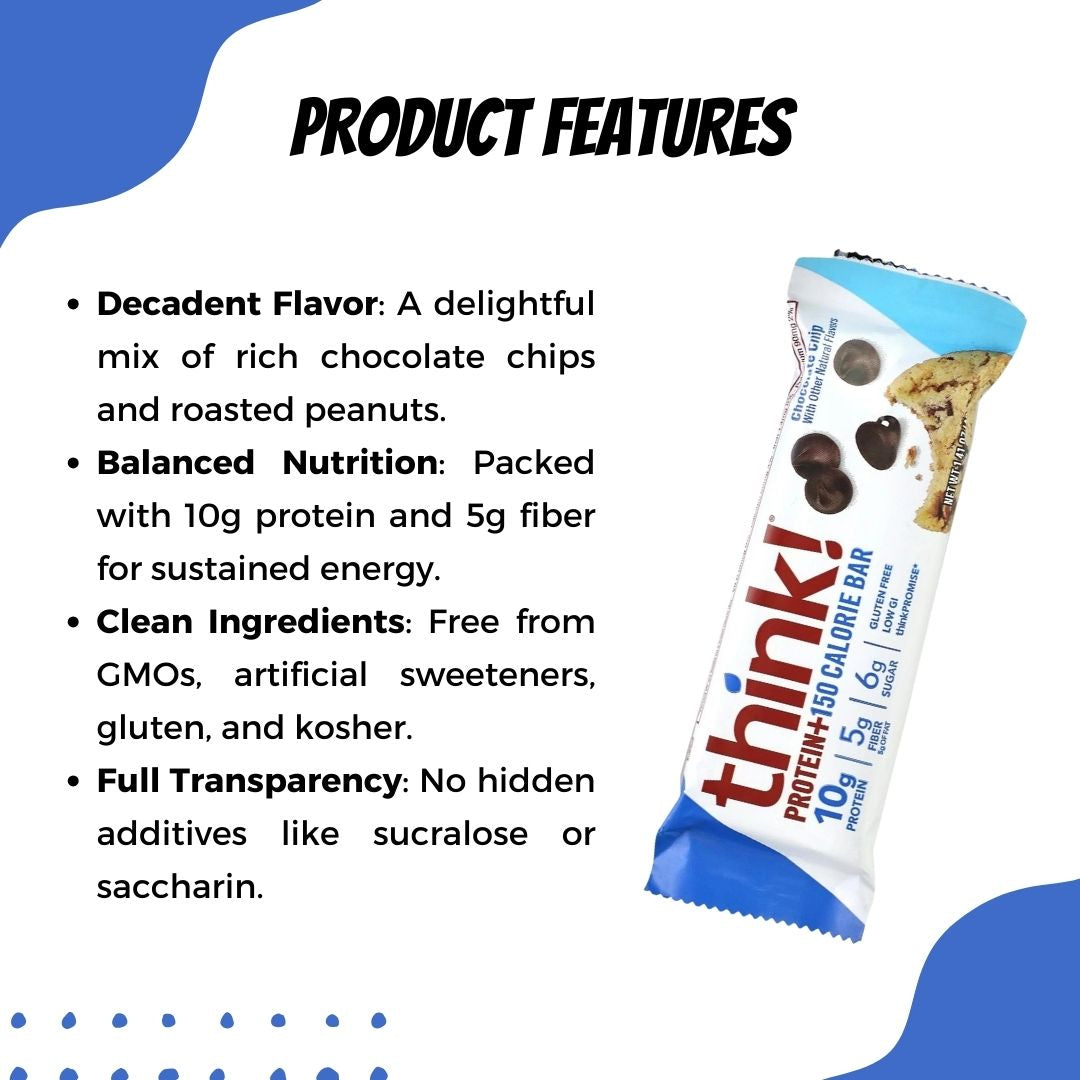 Think!, Protein+ 150 Calorie Bars, 10 Bars/servings, 1.41 oz (40 g) Each - Ultimate Sup Singapore