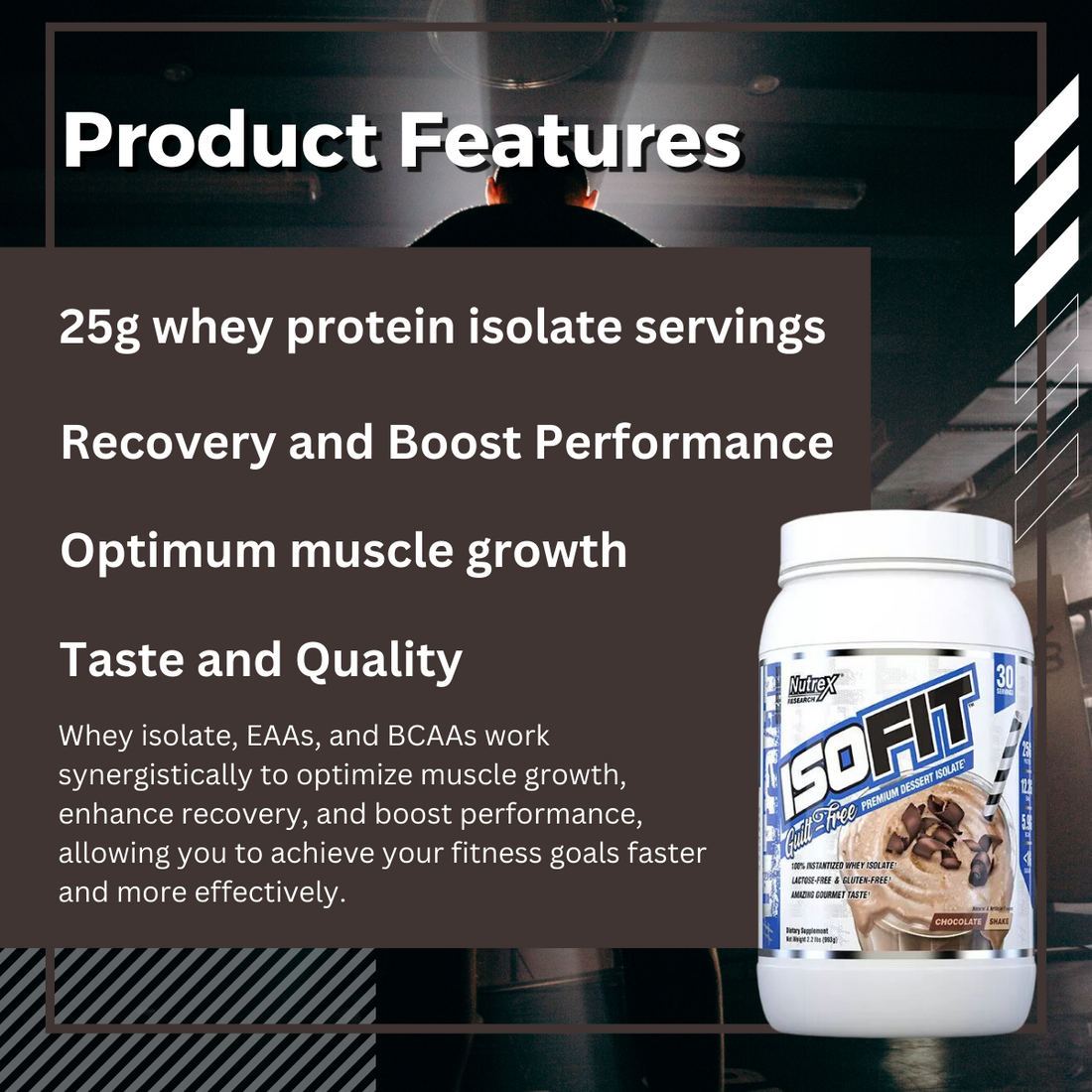 Nutrex Research, IsoFit, Whey Protein Isolate, Protein Powder, 30-70 Servings - Ultimate Sup Singapore