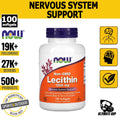 Now Foods, Lecithin, supports Brain & Nerve Function 1200 mg, 100-200 Softgels - Ultimate Sup Singapore