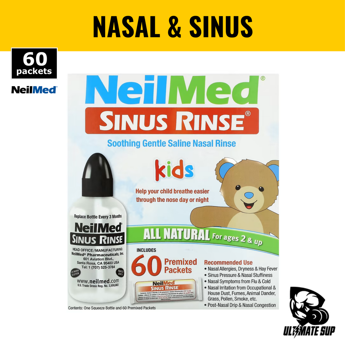 NeilMed, Kids, Sinus Rinse, Ages 2+, 60 Premixed Packets - Ultimate Sup Singapore