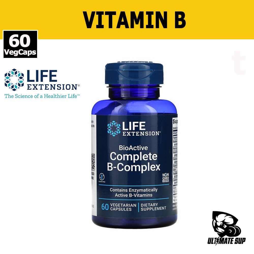 Life Extension, BioActive Complete B-Complex, 60 Caps - Ultimate Sup Singapore