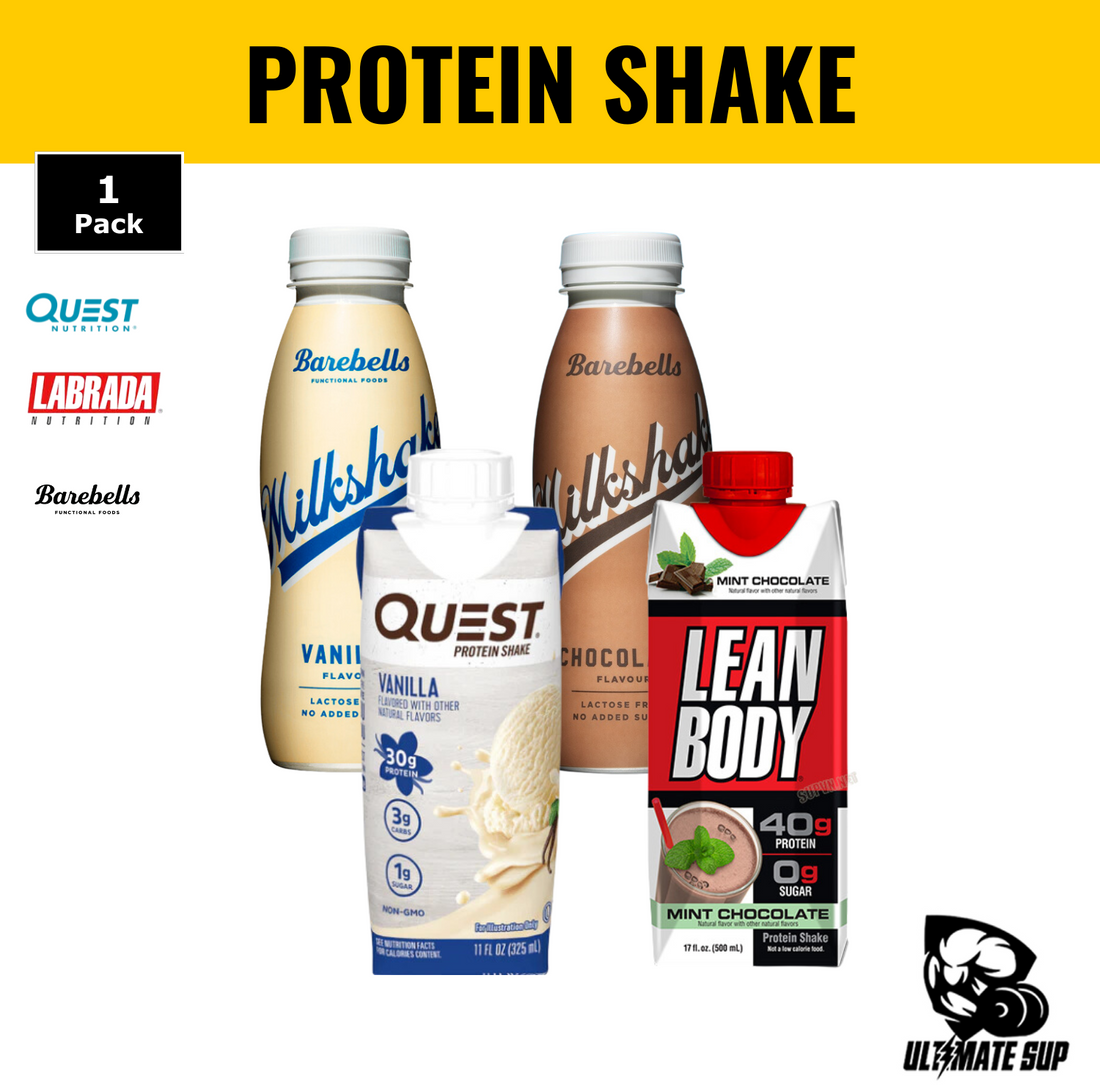 Barebells Protein Shakes, Myprotein Drink, Post Workout Milkshake Drinks, High Protein Low Carb Shakes, 1 bottle - Ultimate Sup Singapore