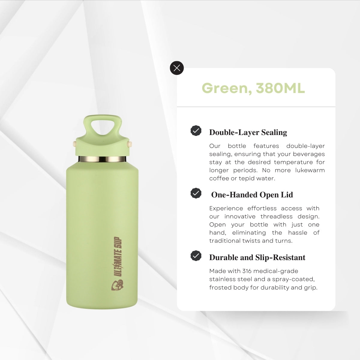 UltimateSup, Frost Vial Thermos Bottle, 600ml