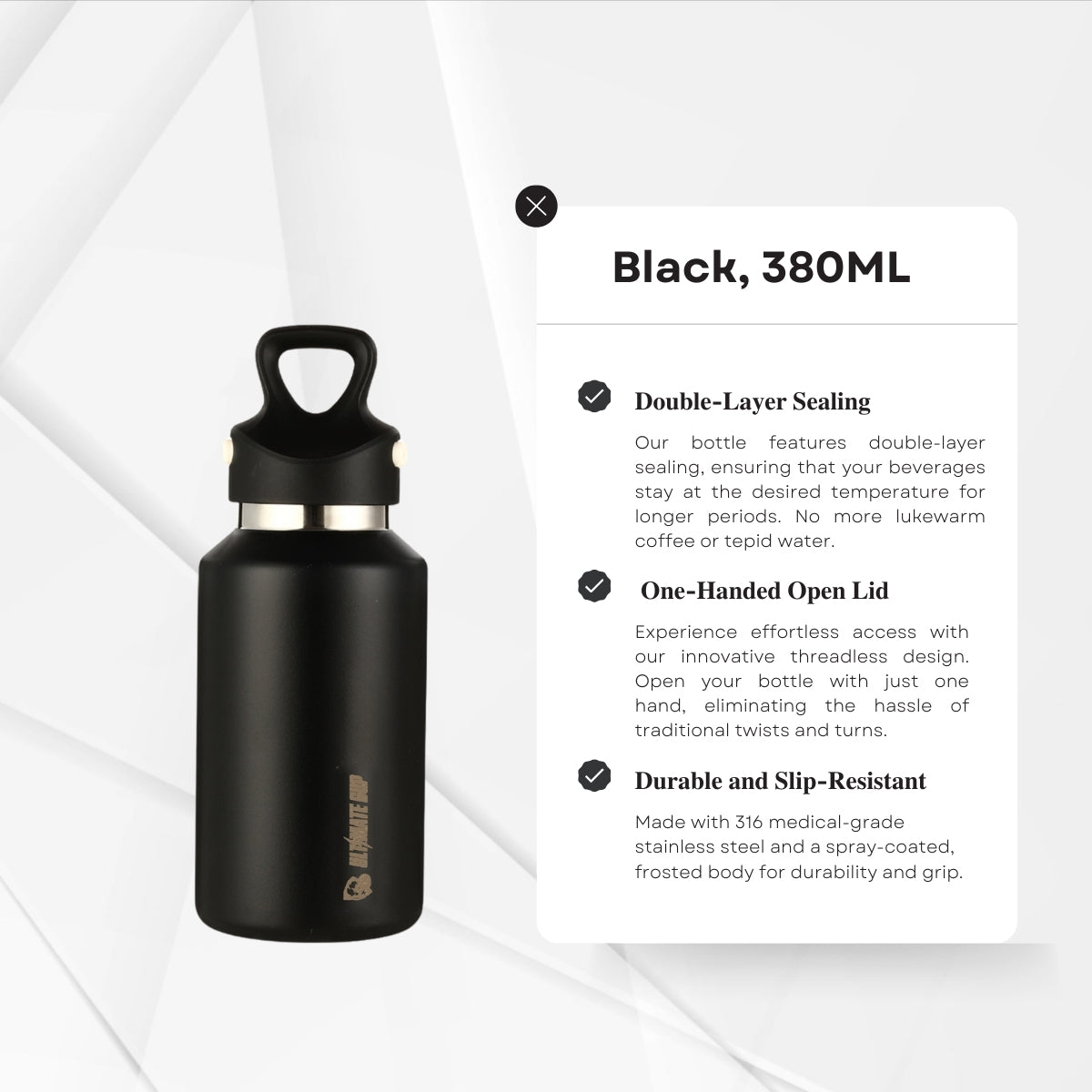 UltimateSup, Frost Vial Thermos Bottle, 600ml