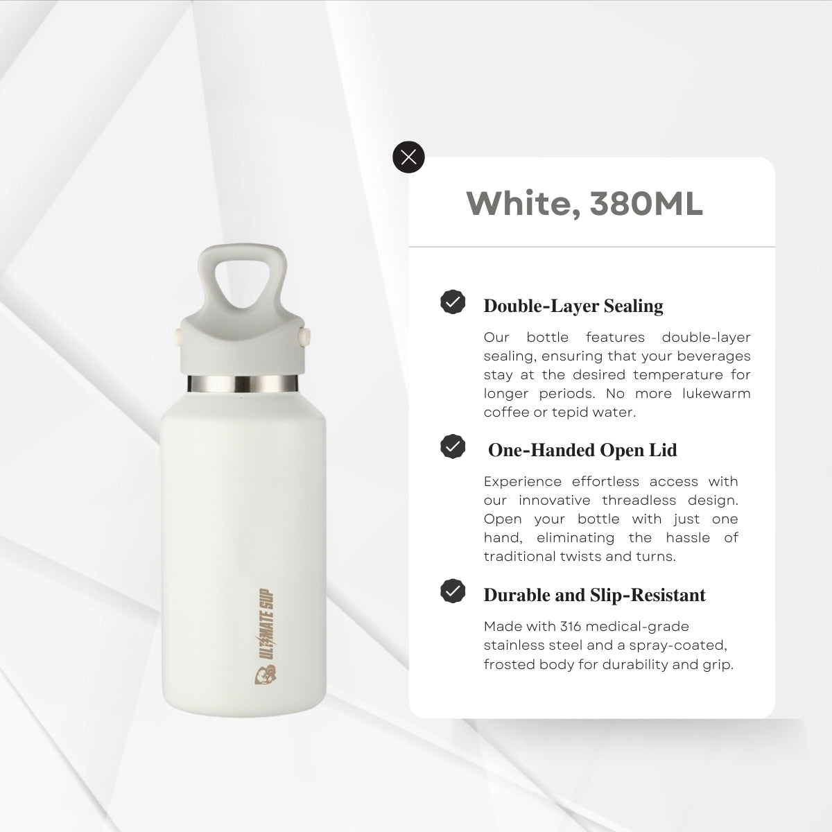 UltimateSup, Frost Vial Thermos Bottle, 600ml