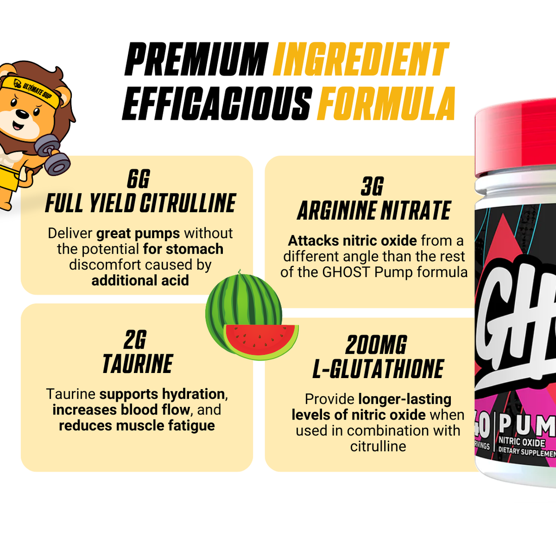 Ghost, Pump V2 Pre Workout, Nitric Oxide Booster, Stimulant-Free, Various Flavors, 40 Servings - Ultimate Sup Singapore