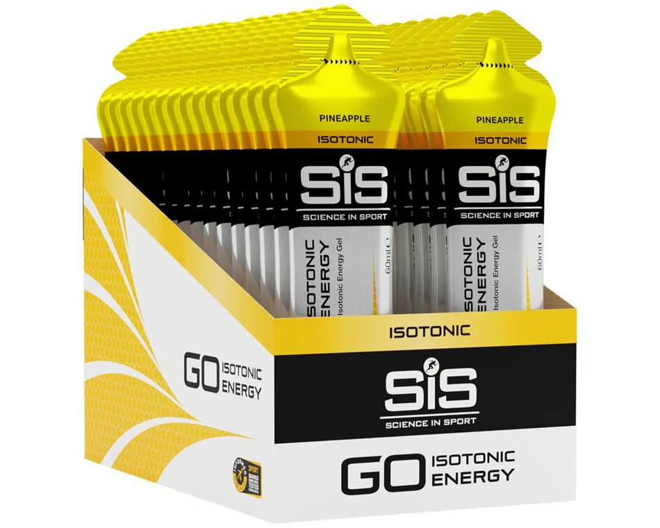 Science In Sport GO Isotonic Energy Gels, Running Gels with 22 g Carbohydrates, Low Sugar, 6 - 30 pack, 60 ml Per Serving - Ultimate Sup Singapore