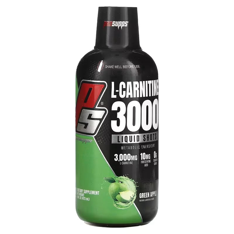 ProSupps, Vanish, L Carnitine 3000 Liquid Shots, Metabolic Energizer for Performance, Gluten Free, 3,000 mg, 16 fl oz - Ultimate Sup Singapore