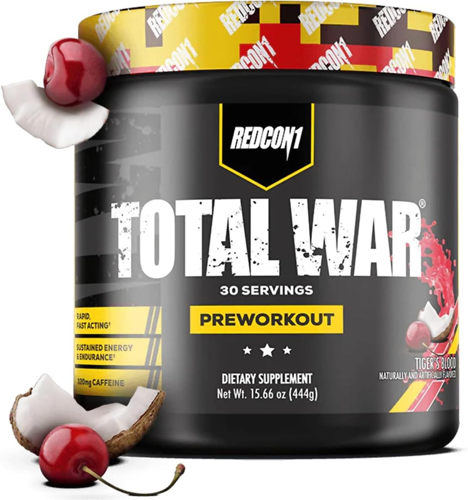 Redcon1, Total War, Pre-Workout, Blue Raspberry, 15.77 oz (447 g)