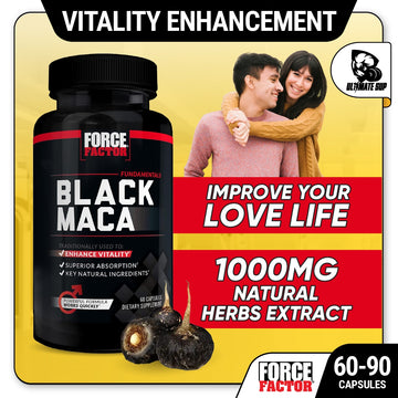 Force Factor Fundamentals Black Maca, 60 - 90 Capsules - Ultimate Sup Singapore