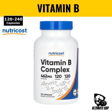 Nutricost, Vitamin B Complex, 462 mg, 120-240 Capsules - Ultimate Sup Singapore