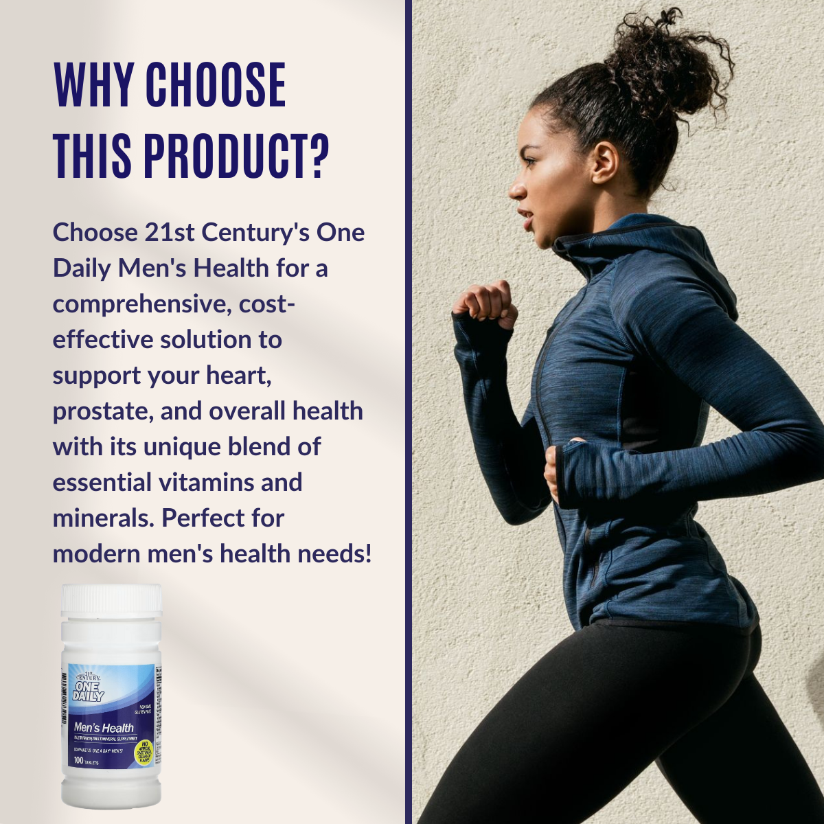 21st Century, One Daily, Men's Health, 100 Tablets - Ultimate Sup Singapore
