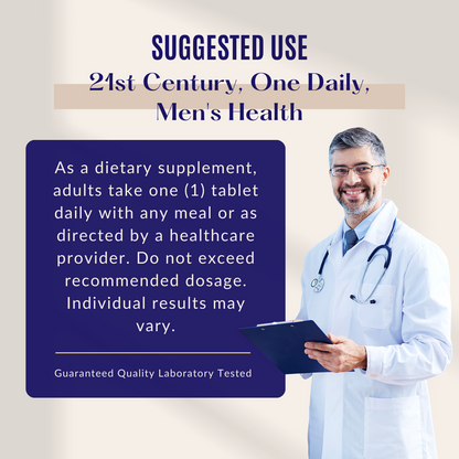 21st Century, One Daily, Men's Health, 100 Tablets - Ultimate Sup Singapore