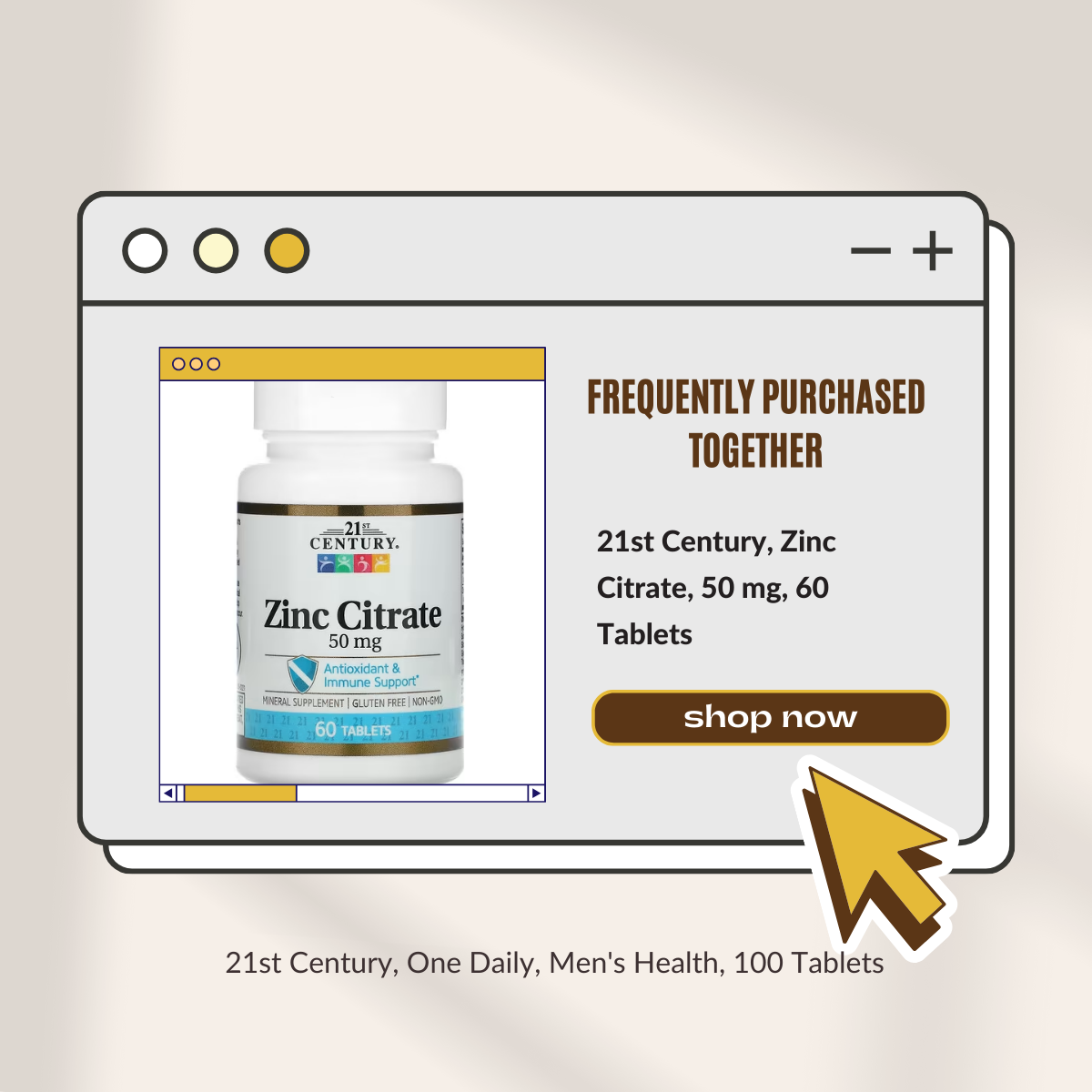 21st Century, One Daily, Men's Health, 100 Tablets - Ultimate Sup Singapore