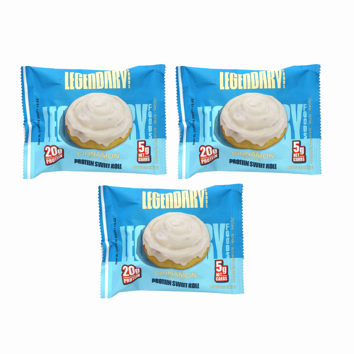 Legendary Foods, Protein Sweet Roll, Various Flavors, 67 g, 3-8 pcs - Ultimate Sup Singapore