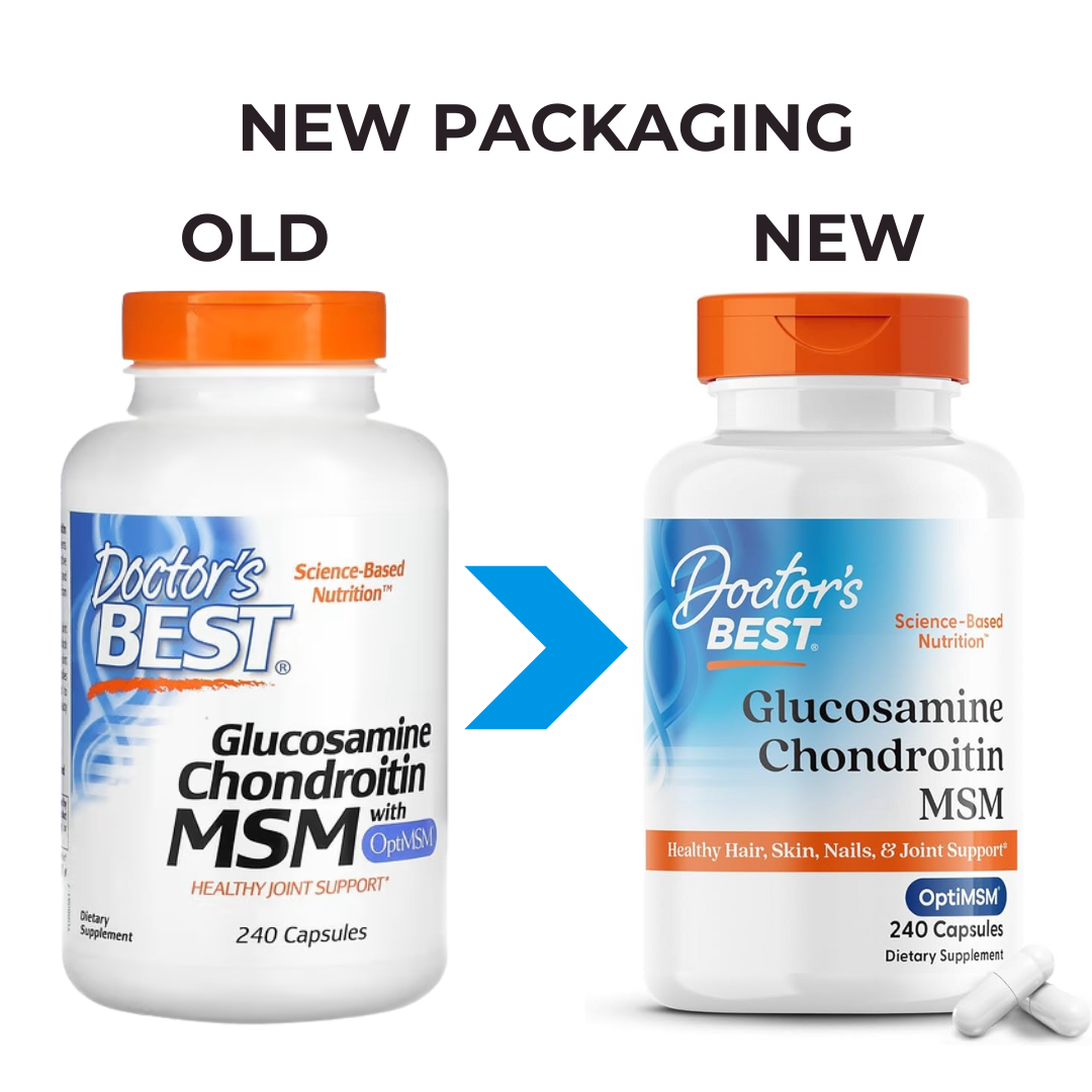 Doctor's Best, Glucosamine Chondroitin MSM with OptiMSM, 240-360 Veggie Caps - Ultimate Sup Singapore