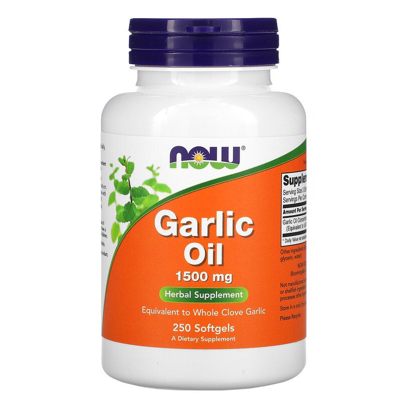 Now Foods Garlic Oil, Herbal Supplement, 1500mg, 100 Softgels - Ultimate Sup Singapore